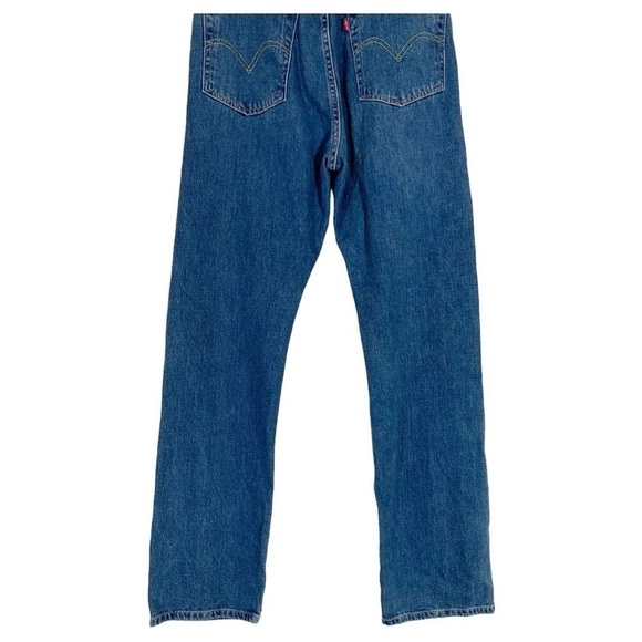 Vintage Levi's High Rise Straight Leg Selvedge Denim Jeans Size 28 - Picture 6 of 9